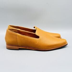 Patina Portland Shoes Womens 7.5 Brown Leather Handmade Loafers Flats Casual